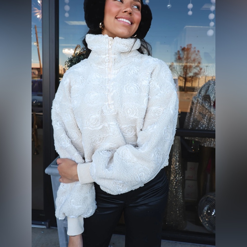 Sofie The Label Ivory Rosette Jacket